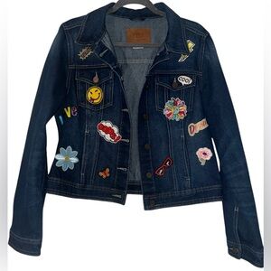 BBJ Los Angeles Jean Denim Jacket with Iron on Patches